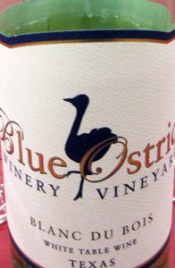Blue Ostrich Vineyards & Winery Blanc du Bois 2017